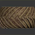 Vintage Heavy Duty Tire With Deep Tread And Blue Rim Design