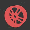 Alloy Car Wheel With Modern Spoke Design And Glossy Surface