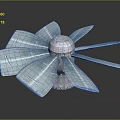 Industrial Metallic Impeller With Multiple Radial Blades And Central Hub