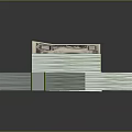 Decorative Ornament Set Featuring Stacked Dollar Bills Bound With Yellow Tape On Black Reflective Background