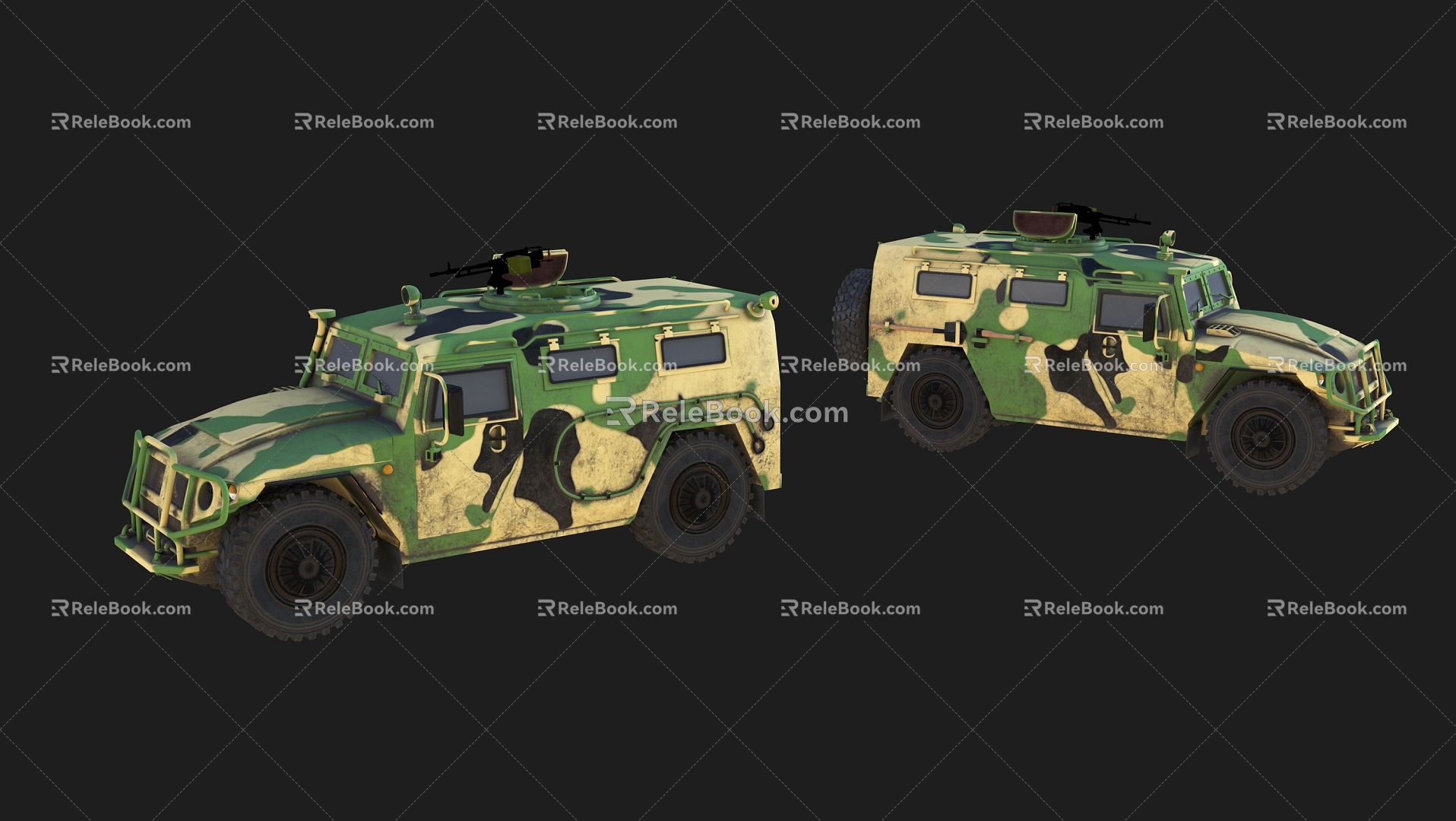 Modern Military Vehicle Military Car 3d model