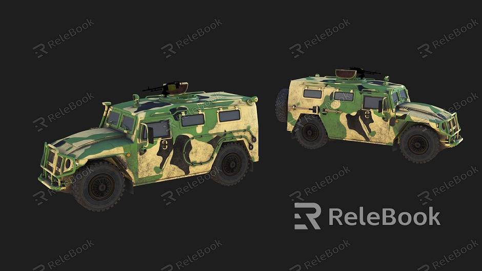 Modern Military Vehicle Military Car model