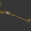 Military Tank Model With Gray Body And Rotating Turret Design
