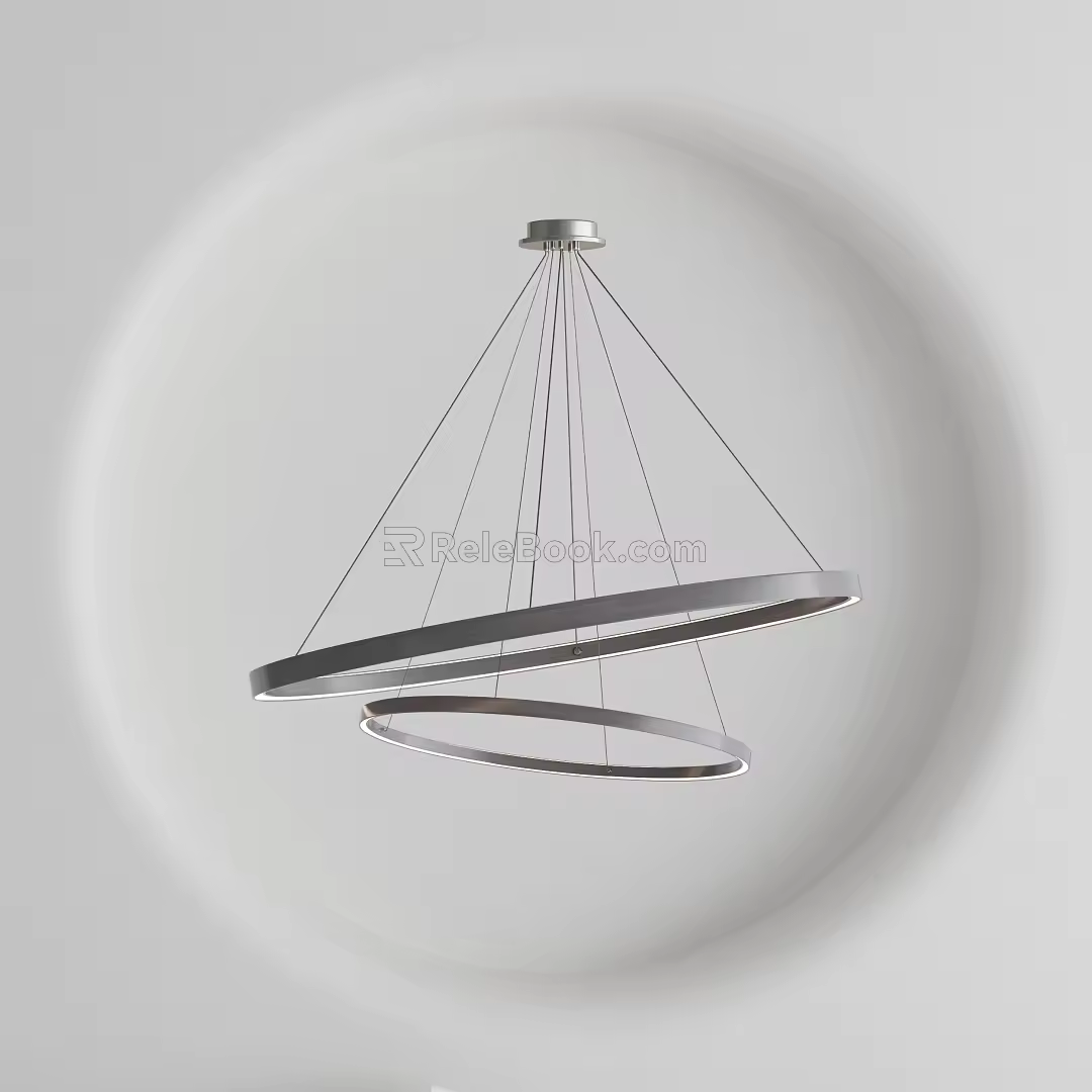 Modern chandelier 3d model