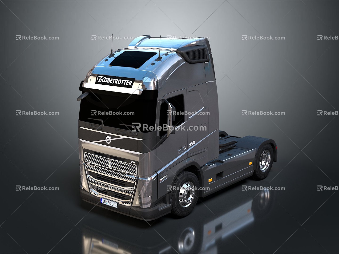 Hyundai Truck Volvo Truck Truck Head Truck Head Truck Head Truck Head Truck Head 3d model