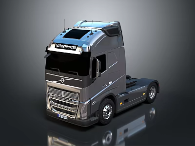 Volvo Heavy Duty Truck With Modern Design And Aerodynamic Cab 3d model