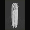 Elegant Long Dress with Cross Front Back Design and Lightweight Flowy Fabric