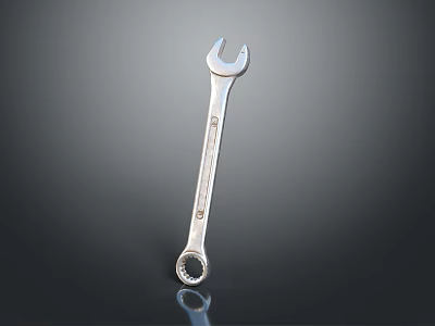 Sturdy Chrome Vanadium Steel Combination Wrench Household Hand Tool For Home Repair And Maintenance 3d model
