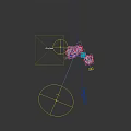 Vibrant Floral Display With Pink Telephone Booth And Colorful Flowers Decoration