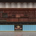 Sakura Circle Buffet Restaurant With Wooden Wine Racks And Warm Lighting Design