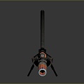 Sniper rifle sight sniper rifle sci-fi sniper rifle semi-automatic rifle combat rifle 3d model