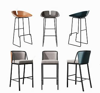 Modern Bar Chair 3d model