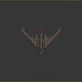 Futuristic Cosmic Spacecraft With Silver Red Exterior And Aerodynamic Wing Design For Space Exploration