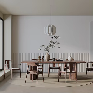 Modern dining table 3d model
