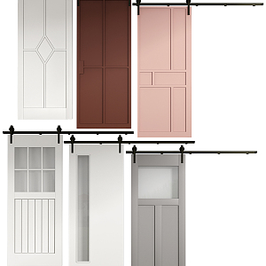 Modern Barn Door Barn sliding door 3d model