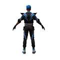 Cartoon Character Cyberpunk Cartoon Man Handsome Game Character Game Man Boy 3d model
