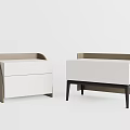 Modern bedside table 3d model