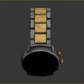 Elegant Modern Watch With Gold Blue Metal Strap And Dark Dial Fashion Accessory