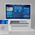Modern display parking system 3d model