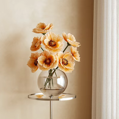 Modern flower arrangement 3d model