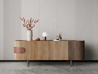 Modern TV Cabinet Solid Wood TV Cabinet 3d model