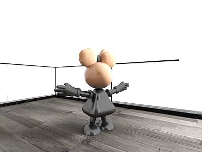 Toy doll tide play 3d model