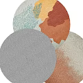 Modern Round Carpet 3d model