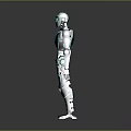 Robot Assistant Small Robot Butler Robot Butler Figure Game Figure 3d model