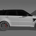 Silver Sporty SUV With Black Wheels Red Brake Calipers And Sleek Exterior Design