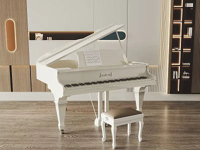 Modern Piano Paint Piano 3d model