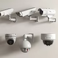 Security surveillance camera monitoring combination 3d model