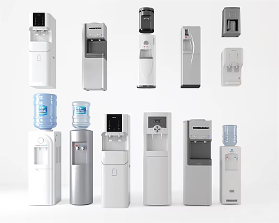 Daily Electrical Appliances Water Dispensers in Various Modern Styles for Home Use 3d model