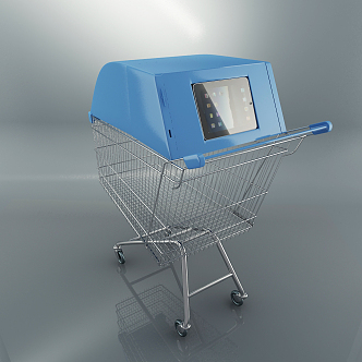 Modern Shopping Cart 3d model