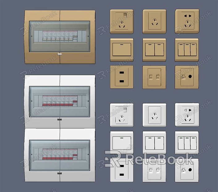 Modern Switch Switch Box Switch Socket Panel model