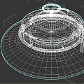 Gray Industrial Metal Round Cover With Steering Wheel Handle And Bolts