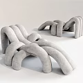 Modern Lazy Sofa Single Sofa Casual Sofa Master Sand 3d model