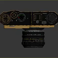 Vintage Nikon Electronic Camera With Yellow And Black Body And Lens