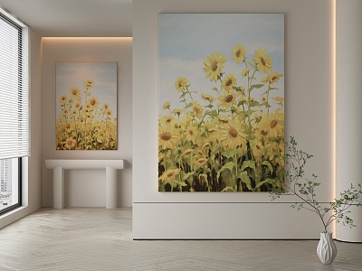 Quiet decorative painting 3d model