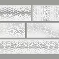 Set of Modern Minimalist Wall Art With Various Dot Patterns And Designs 3d model