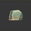 Wooden Stone Material Featuring Green And Beige Natural Texture Reflective Surface On Black Background