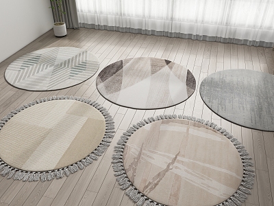 Modern Round Carpet model