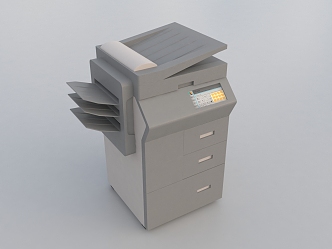 printer laser scanner camera copier fax machine 3d model