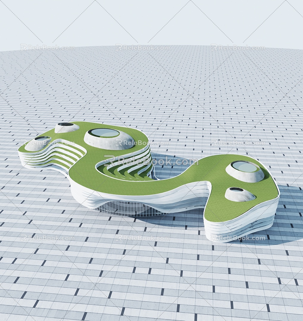 modern architecture special-shaped architecture 3d model