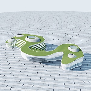 modern architecture special-shaped architecture 3d model