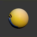Yellow Crying Emoji Face With Blue Tears And Open Mouth Expression Design