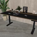 computer desk 3d model