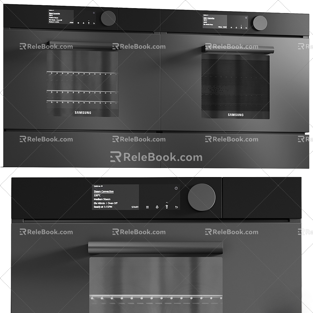 Modern built-in appliances 3d model