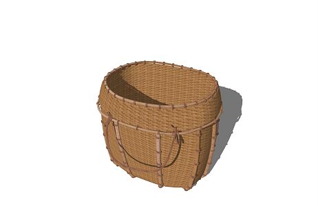 Modern Storage Basket Rural Farm Tools Nongjiale Sketch Landscape Sketch Beautiful Rural Farm Tools Decorative Sketch 3d model