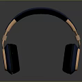 Blue And Gold Headphones With Modern Design Comfortable Ear Cups And High Quality Sound