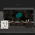 Modern Minotti Restaurant 3d model